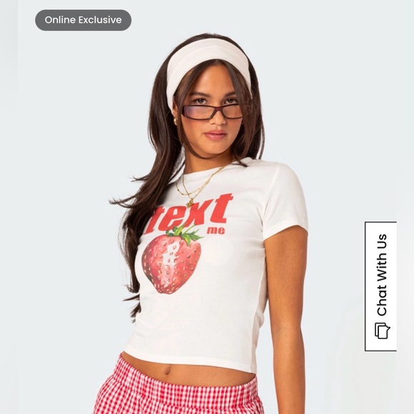 Edikted Tops - Edikted Text Me Graphic T-Shirt